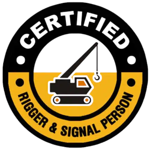 Certified Signal Person and Rigger