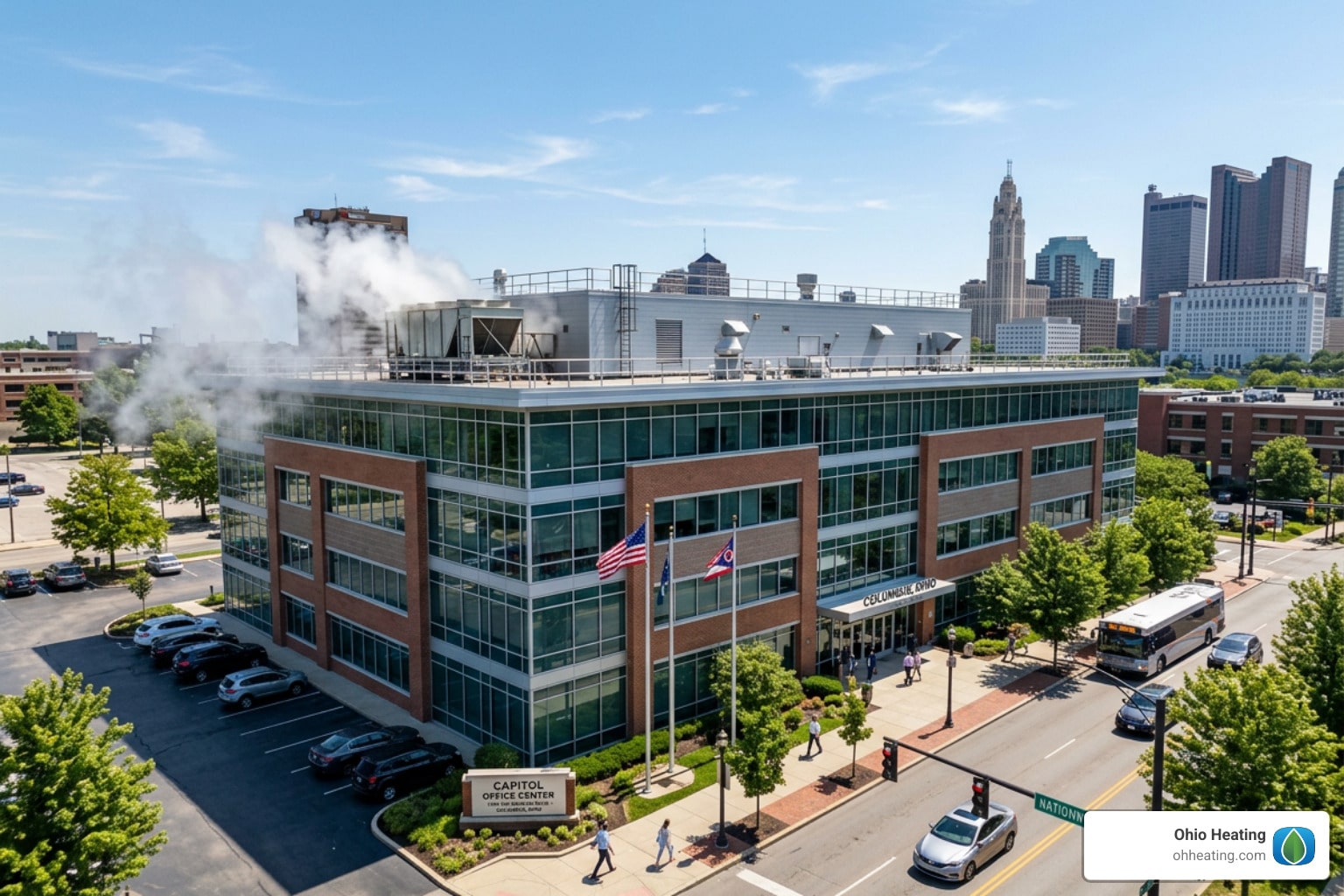 My office building's air conditioning system needs service. Who are the top-rated companies for commercial AC repair in Columbus?